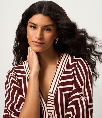 Vestido Largo en Piquet con Cinturón Cuerda y Fenda Delantero 3