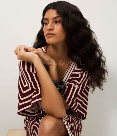 Vestido Largo en Piquet con Cinturón Cuerda y Fenda Delantero 5