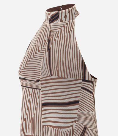 Vestido Largo en Tule con Espalda Abiertas y Cuello Alto 7