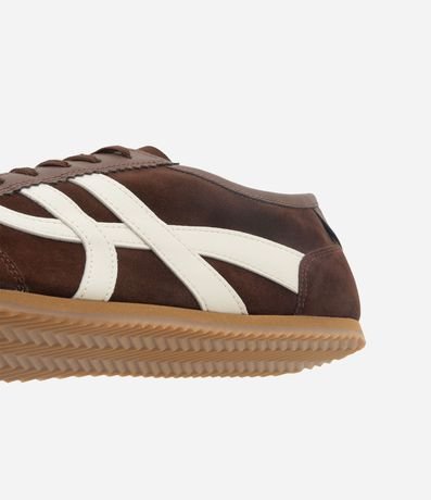 Championes Chutera en PU con Suela Flat y Efecto Gamuza 3