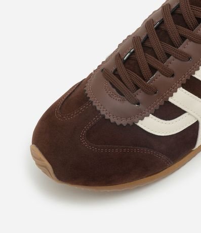 Championes Chutera en PU con Suela Flat y Efecto Gamuza 5