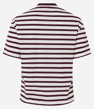 Blusa Rayada en Algodón con Bordado Bon Jour 7