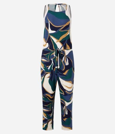 Mono sin Mangas con Estampado Abstracta 1