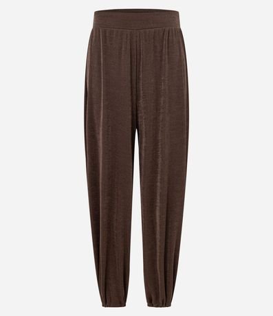 Pantalón Aladim con Leve Brillo y Cintura Ancha 5