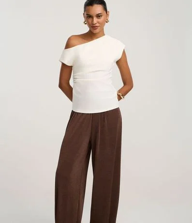 Pantalón Aladim con Leve Brillo y Cintura Ancha 2