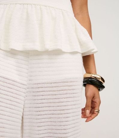 Pantalón Aladim Texturizada en Piquet con Cintura Elástica 4