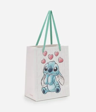 Bolsa Pequeña con Correa Plana y Estampa de Stitch