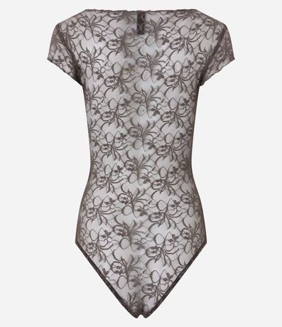 Body en Encaje con Frufrus y Textura Floral 7