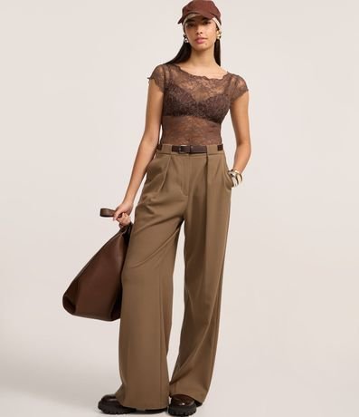 Body en Encaje con Frufrus y Textura Floral 2