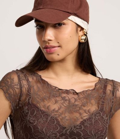 Body en Encaje con Frufrus y Textura Floral 3