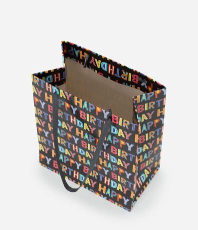 Bolsa Pequeña con Correa Plana y Estampado Happy Birthday 3