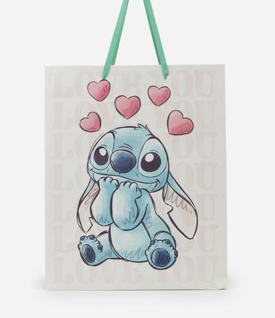 Bolsa Mediana con Correa Plana y Estampa de Stitch 2