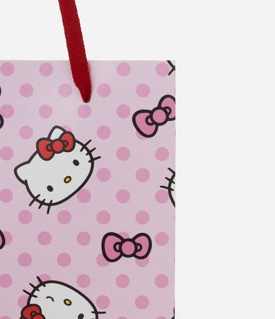 Bolsa de Regalo Pequeña con Correa Plana y Estampa de Hello Kitty 2