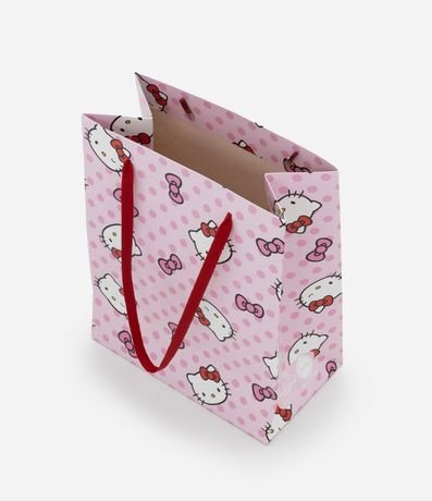 Bolsa de Regalo Pequeña con Correa Plana y Estampa de Hello Kitty 3