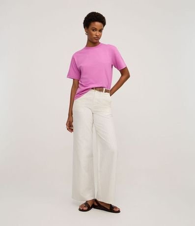 Remera en Algodón con Cuello Redondo 2