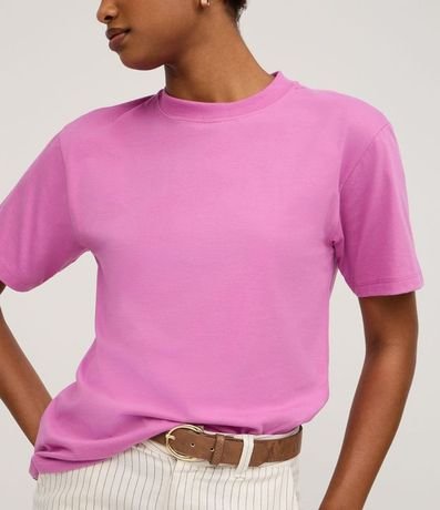 Remera en Algodón con Cuello Redondo 4