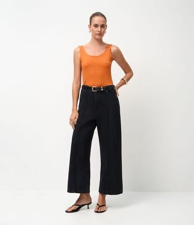 Blusa Musculosa en Poliamida con Escote U 3