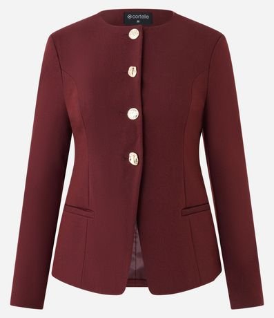 Blazer de Sastrería Estructurada en Crepe 7