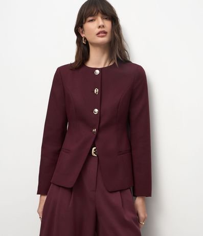 Blazer de Sastrería Estructurada en Crepe 2