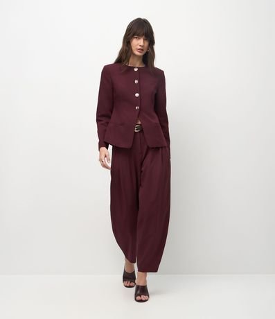 Blazer de Sastrería Estructurada en Crepe 3