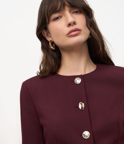 Blazer de Sastrería Estructurada en Crepe 4
