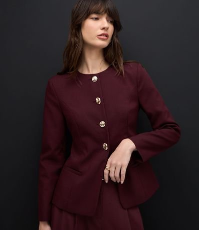 Blazer de Sastrería Estructurada en Crepe 6