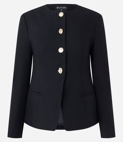 Blazer de Sastrería Estructurada en Crepe 5