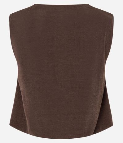 Blusa en Rib con Hombreras y Leve Brillo 9