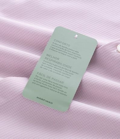 Camisa con Fibra de Bambú Maquinetada con Rayas 7