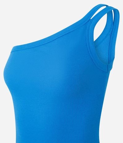 Blusa en Rib con Un Hombro Único y Asa Doble 2