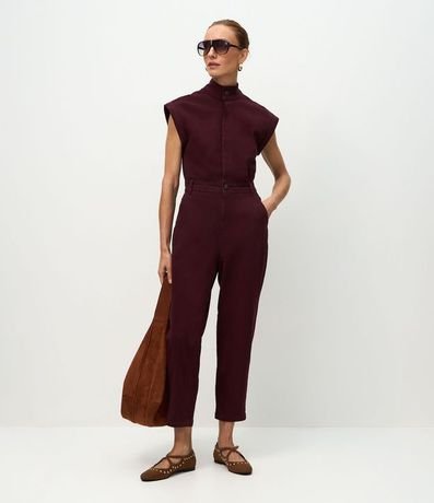 Mono en Sarga sin Manga con Botón Doble