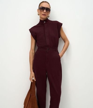 Mono en Sarga sin Manga con Botón Doble 2