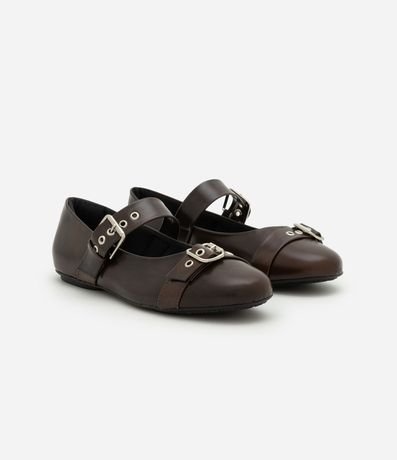Zapatilla en PU con Hebillas Ajustables y Ojale 3
