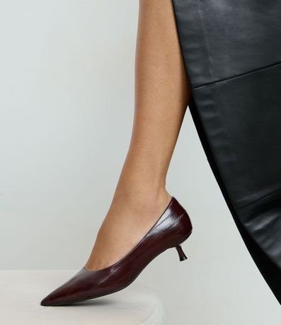 Zapato Tacones en PU con Punta Fina y Salto Mediano 2