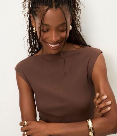 Vestido Midi en Rib con Escote Canoa 3