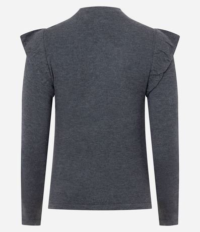 Blusa Regular en Punto con Detalle en el Hombro 6