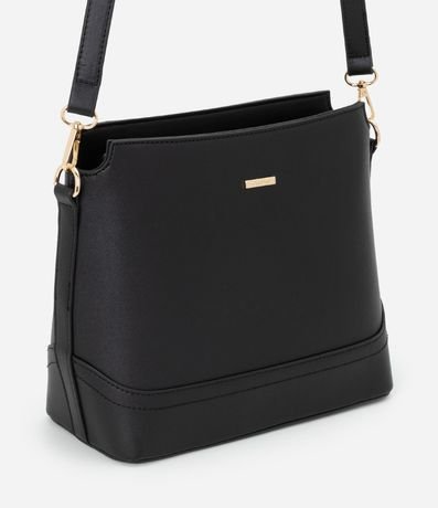 Cartera Pequeña en Material Sintético con Detalles Metalizados