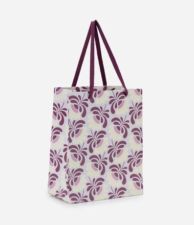 Bolsa de Regalo Pequeña con Estampado Floral