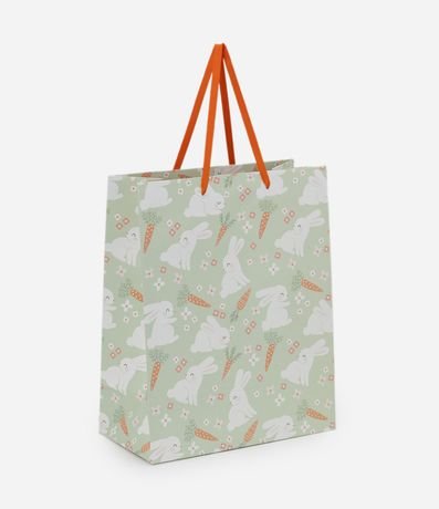 Bolsa de Regalo Mediana con Estampa de Conejitos