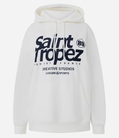 Algodón Canguro con Estampado Lettering Saint Tropez 5