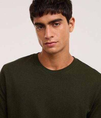 Remera Comfort en Algodón con Textura 4