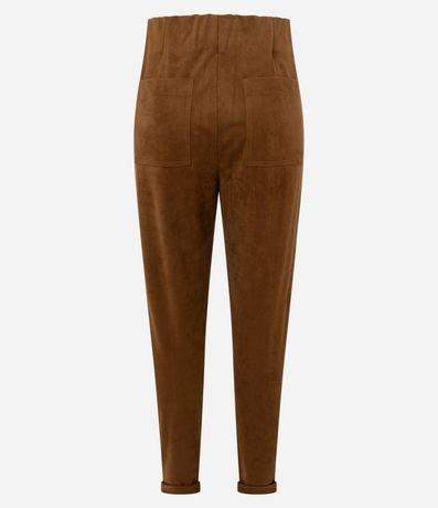 Pantalón Skinny en Gamuza con Ruedo Plegado 6