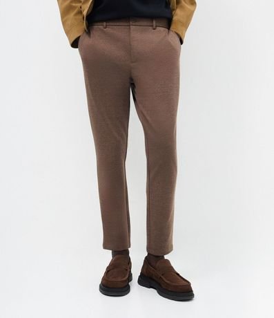 Pantalón Slim Performance en Sastrería con Textura 2