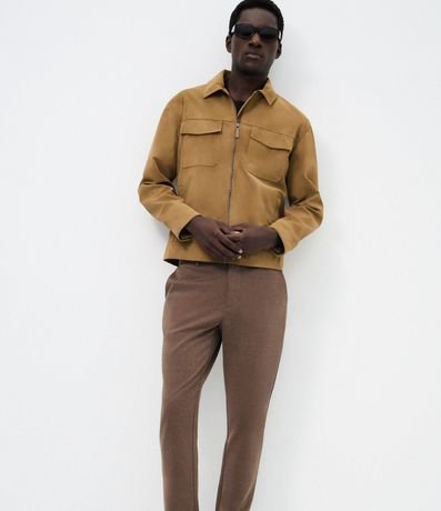 Pantalón Slim Performance en Sastrería con Textura 3