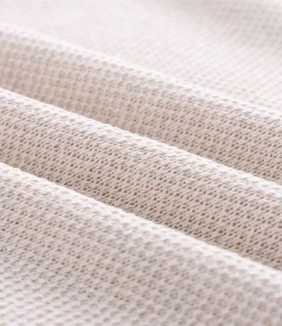 Polo Manga Corta Texturizada con Detalles Contrastante 6