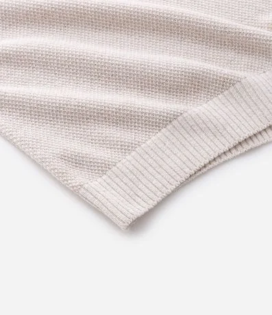 Polo Manga Corta Texturizada con Detalles Contrastante 8