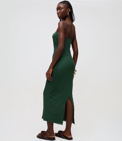 Vestido Long Midi en Tul con Escote Corazón y Fruncido 3