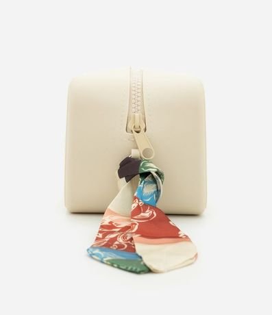 Neceser Mediana Rectangular con Tirador de Pañuelo Contrastante 2