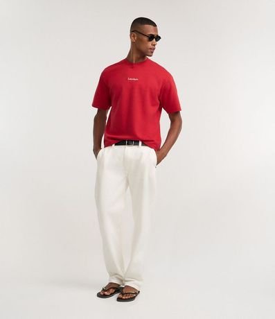 Remera Manga Corta en Algodón y Lettering Latinidade 2