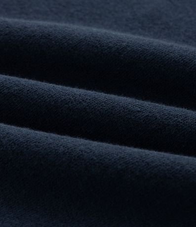 Buzo Algodón con Felpa y Cuello Polo Contrastante 3